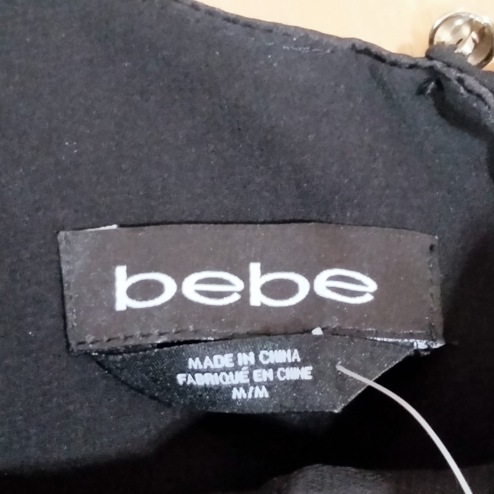 Bebe Quilted Yoke Top with Mesh - Picture 6 of 8